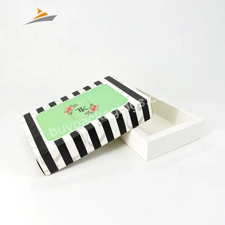 High Quality One-stop Custom Size Logo Pattern Printing Top And Bottom Gift Packing Box For Small Business