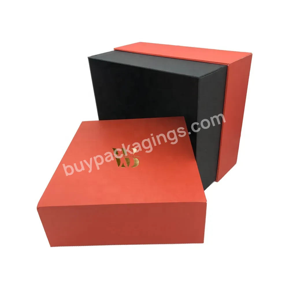 High Quality Rectangle Red Matt Lamination Dangle Drop Earring Packaging Gift Box With Lid And Base With Logo Gold Foil