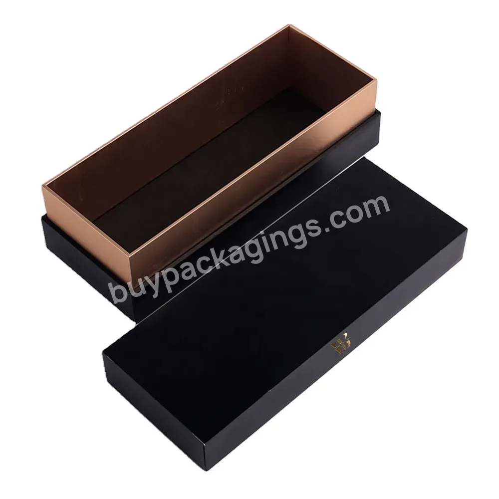 High Quality Reusable Customized Size Flat Pen Packaging Gift Box With Your Logo Printed With Velvet Insert