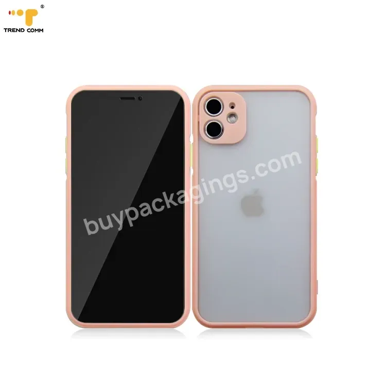 Hot Sale Frosted Pc Tpu 2 In 1 Clear For Iphone 11 Back Cover Phone Case Design Phone Cases For Iphone Matte Clear