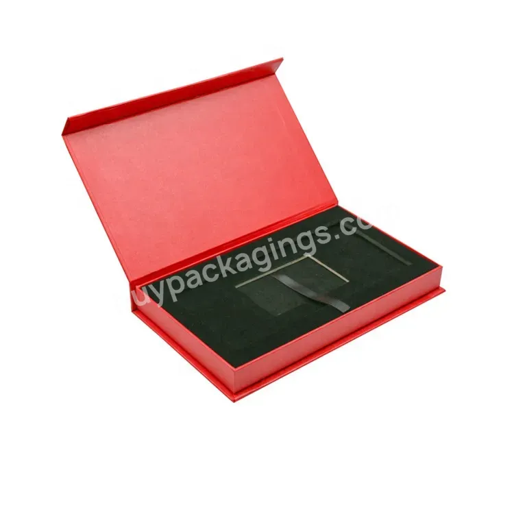 Hot Selling Quality Magnetic Flip Lid Rigid Cardboard Gift Box With Eva Insert Packaging For Vip Card Member Card Box