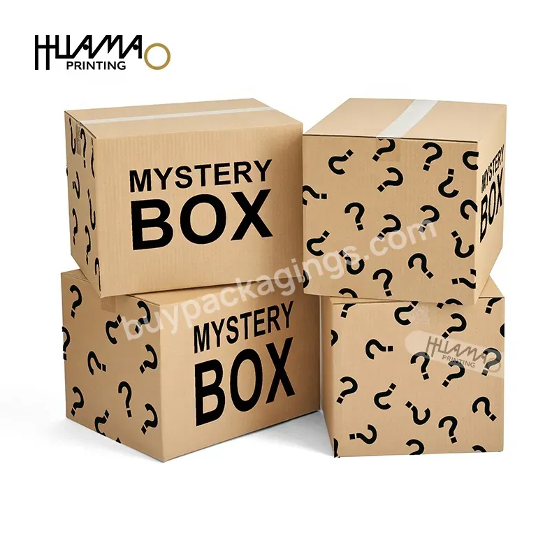 Huamao Custom Card Game Printing Bolsas Papel Kraft Cajas Para Flores Y Amor Cupcake Individual Box Puffy Stickers Mystery Box