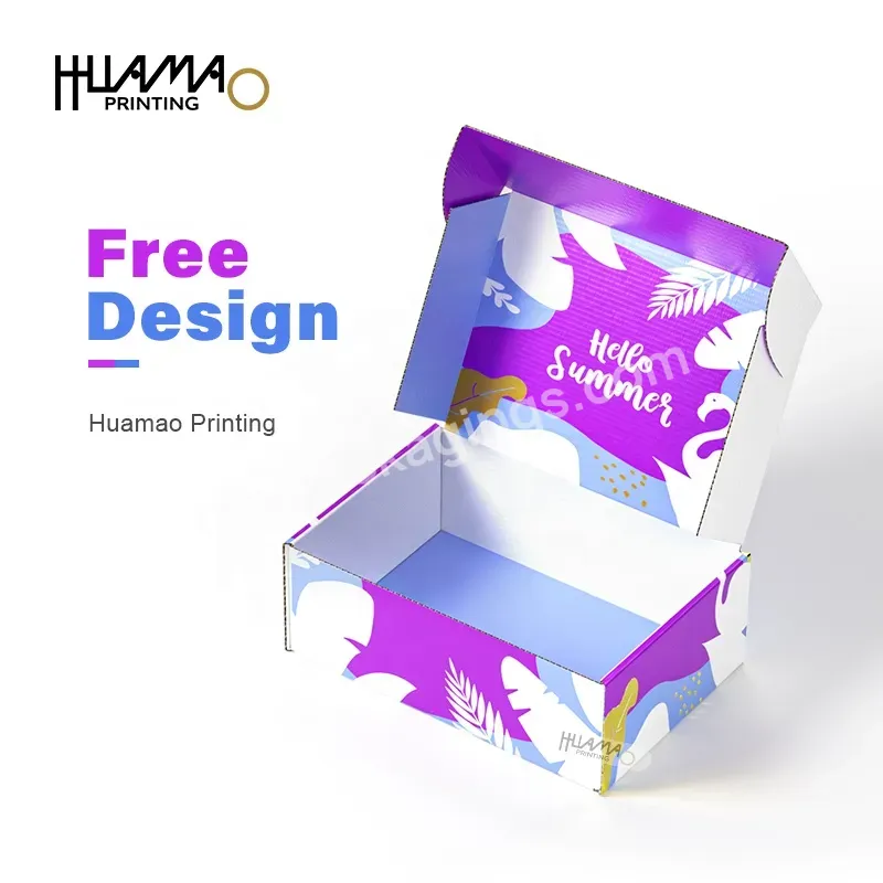 Huamao Printing Caixas Bolsas De Papel Collapsible Paper Container Foldbable Box Packaging Halloween Paper Bag Carton Box
