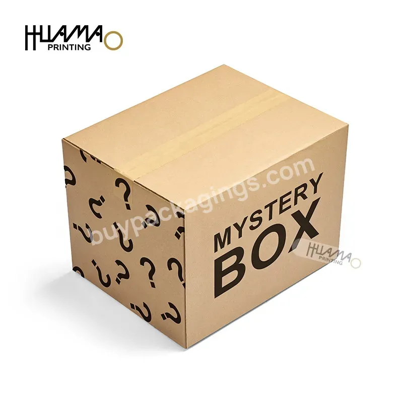 Huamao Printing Scatola Per Pizza Cajas Collapsible Paper Container Foldbable Box Packaging Bolsas De Papel Kraft Mystery Box