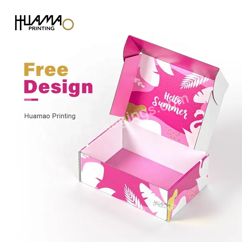 Huamao To Go Containers Food Disposable Carton Box Paper Mills Tissue Paper Packaging Boite A Gateau Bolsas Kraft Mailer Boxes