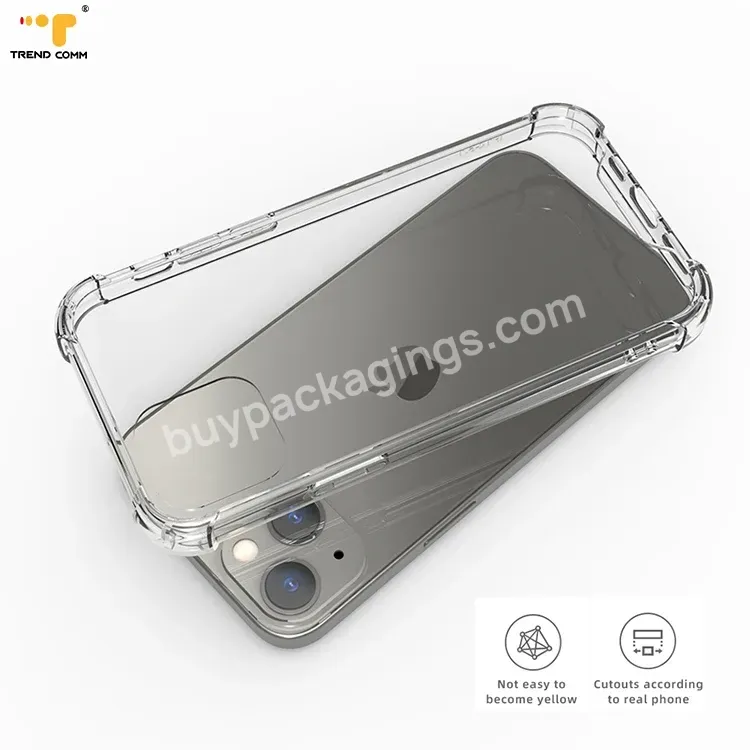 Hybrid 2 In 1 Tpu Acrylic Protective Cover Anti Shock Clear Customized Back Case Premium For Iphone 13