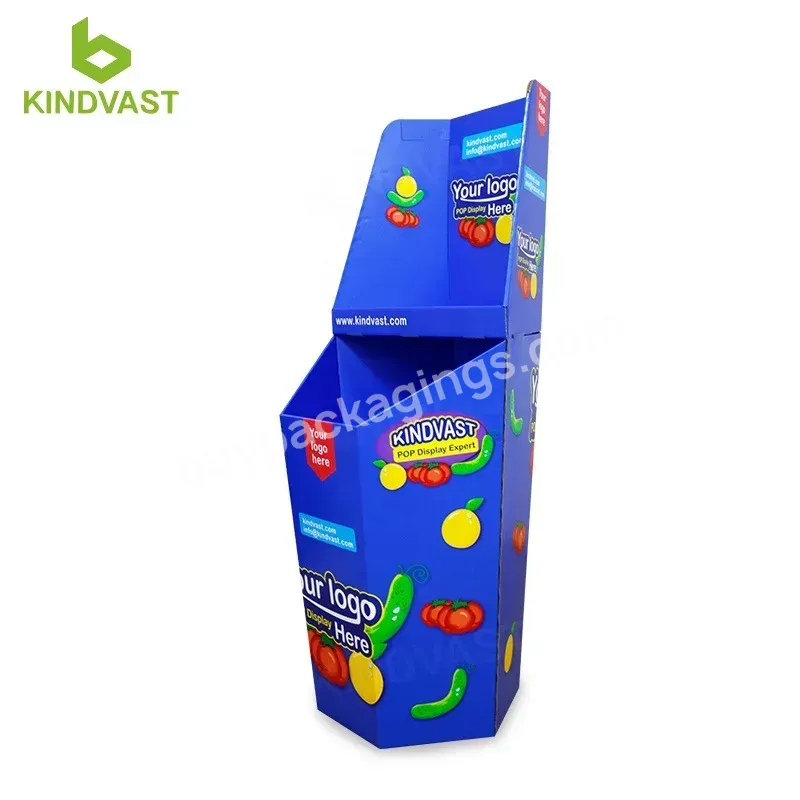 Innovative Cardboard Display Stand Carton Dump Bin Floor Display Corrugated Cardboard Paper Display