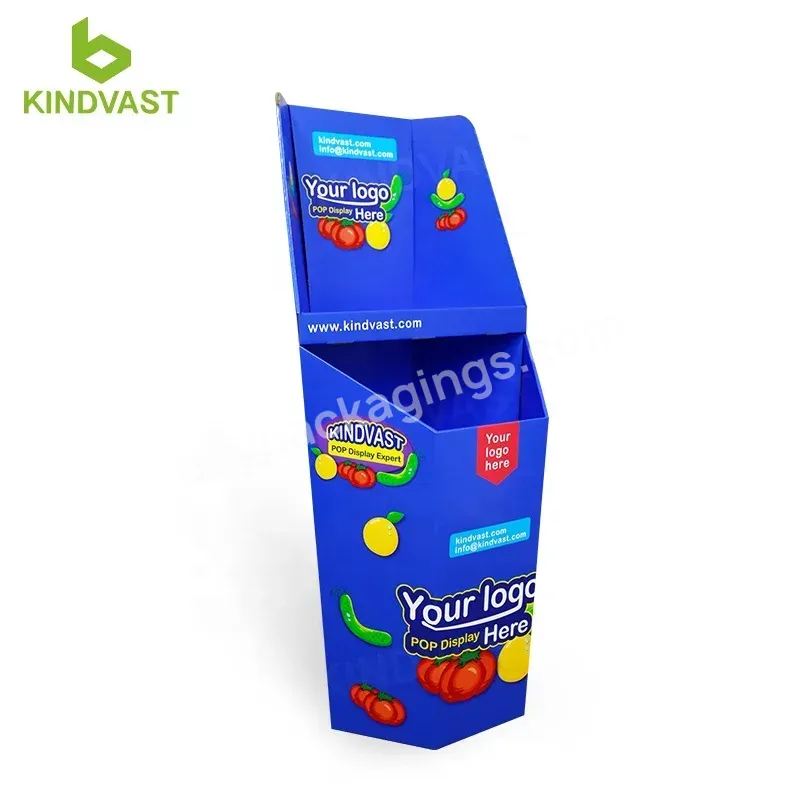 Innovative Cardboard Display Stand Carton Dump Bin Floor Display Corrugated Cardboard Paper Display