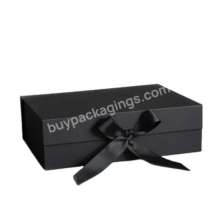 Jinbar Custom Printing Folding Magnetic Gift Box Candle Eyelashes Birthday Party Multi Size Black Handmade Craft Paper Box Oem