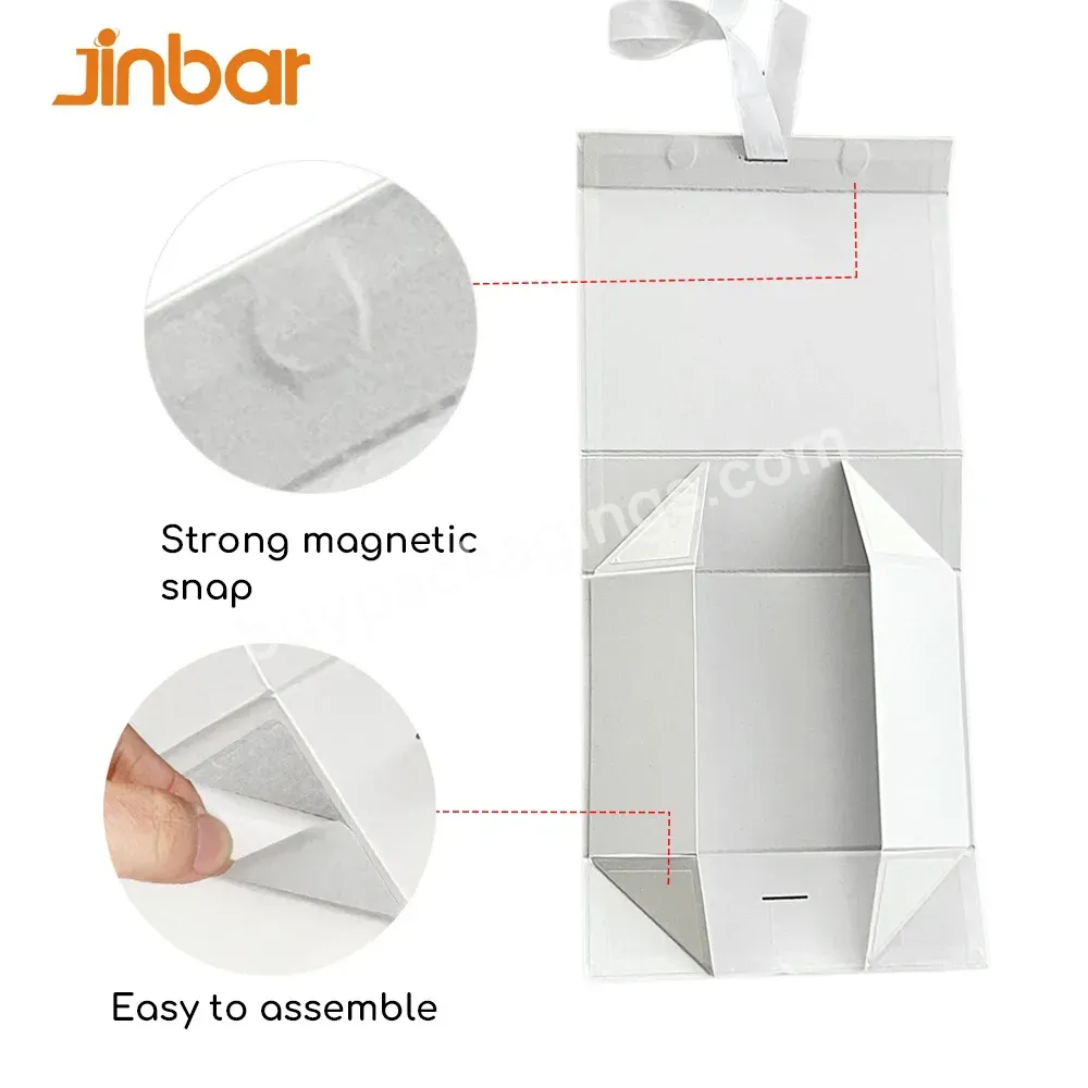 Jinbar Luxe Photo Packaging Cartons Transparent Memory Gift Packing Boxes Lashes Paper Packing Box Carton