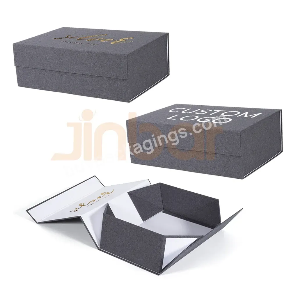 Jinbar Purse Packaging Gift Box Custom Logo Sneaker Gift Box Packing Magnetic Makeup Organizer Storage Box Carton