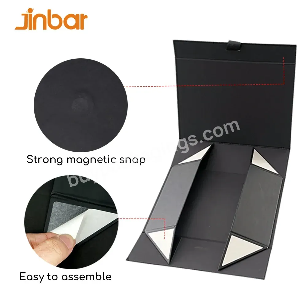 Jinbar Sleek Album Gift Packaging Carton Noir Rigid Boxes With Embossing And Matt Lamination For Photo Spice Box Gift Packing