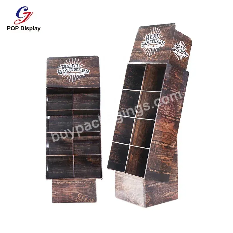 Laminate Flooring Pop Up Stable Cardboard Display Stand Template Display Box Corrugated For Greeting Card Promotional Book Store