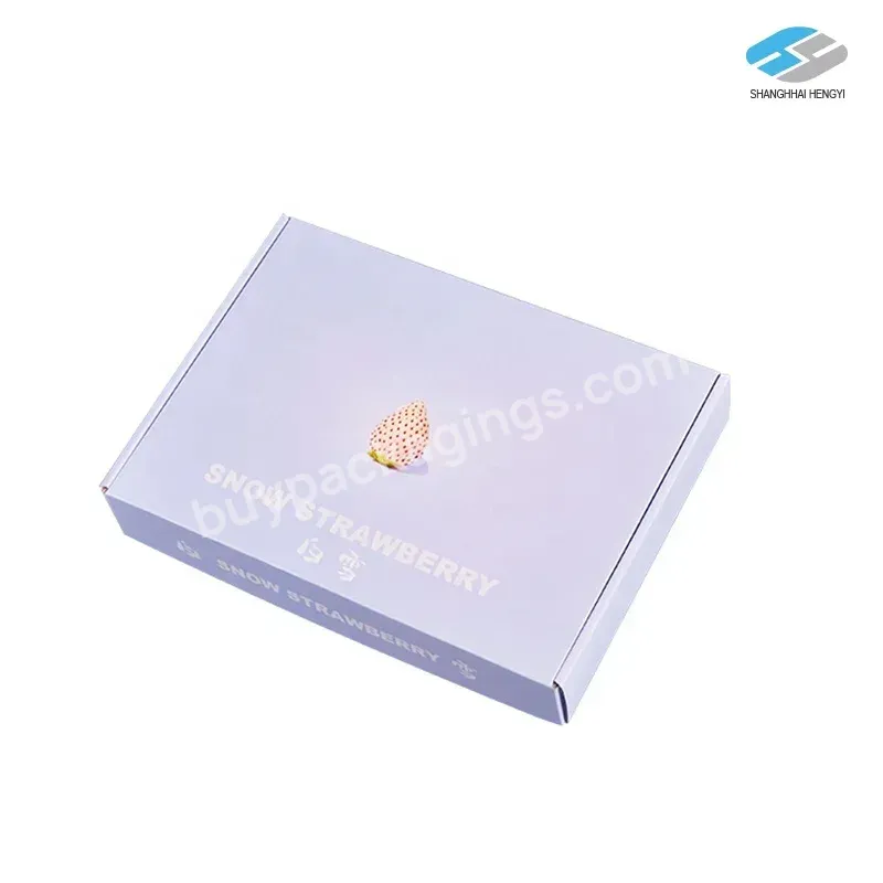 Light Purple High Quality Packaging Box With Soft Touch Card Paper Gift Custom Paper Jewelry Box