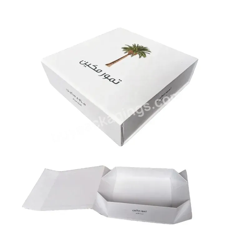 Logo Printed On Top Cardboard Packaging White Paper Box