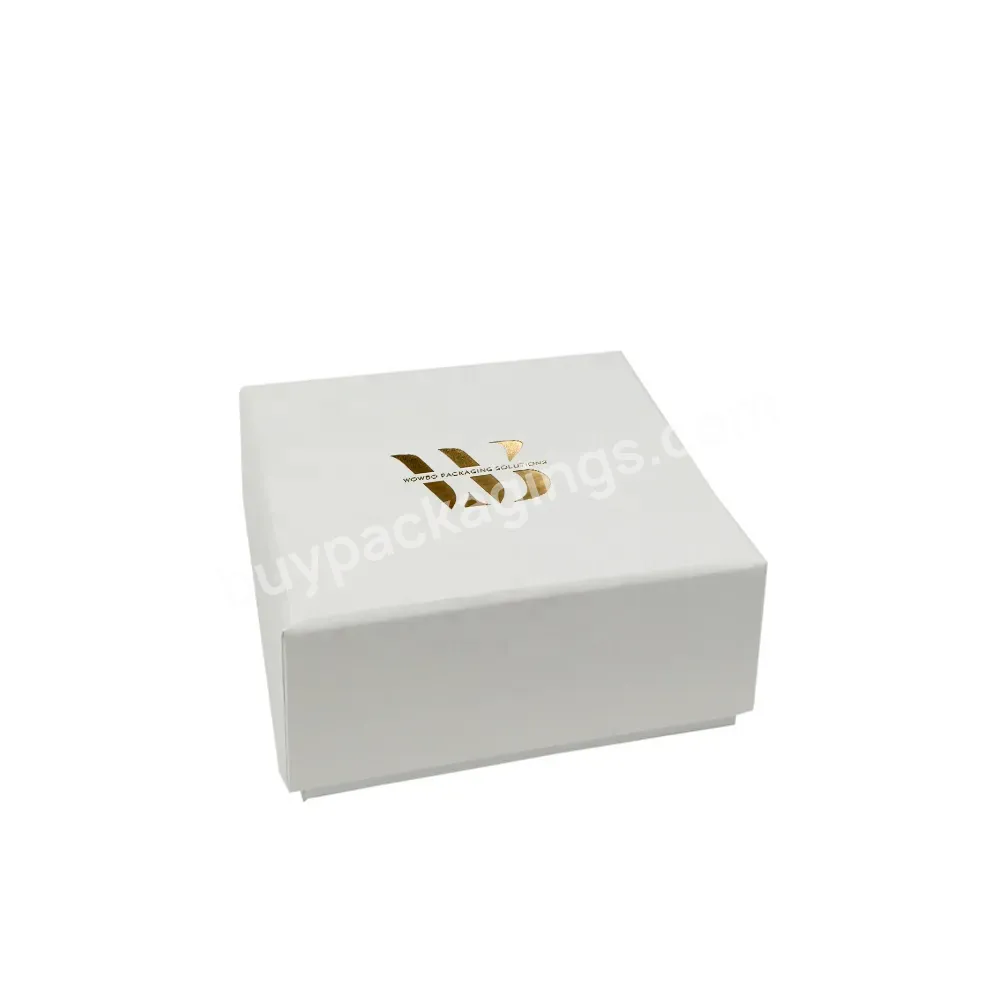 Low Moq Promotional Square Gift Packaging Lid And Base Curved Barbell Packaging With Sponge Inside