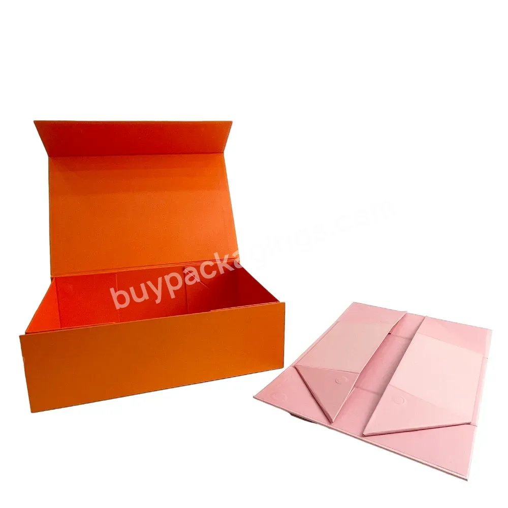 Luxury Black Book Shaped Rigid Cardboard Foldable Gift Box Custom Print Paper Clamshell Magnetic Gift Box