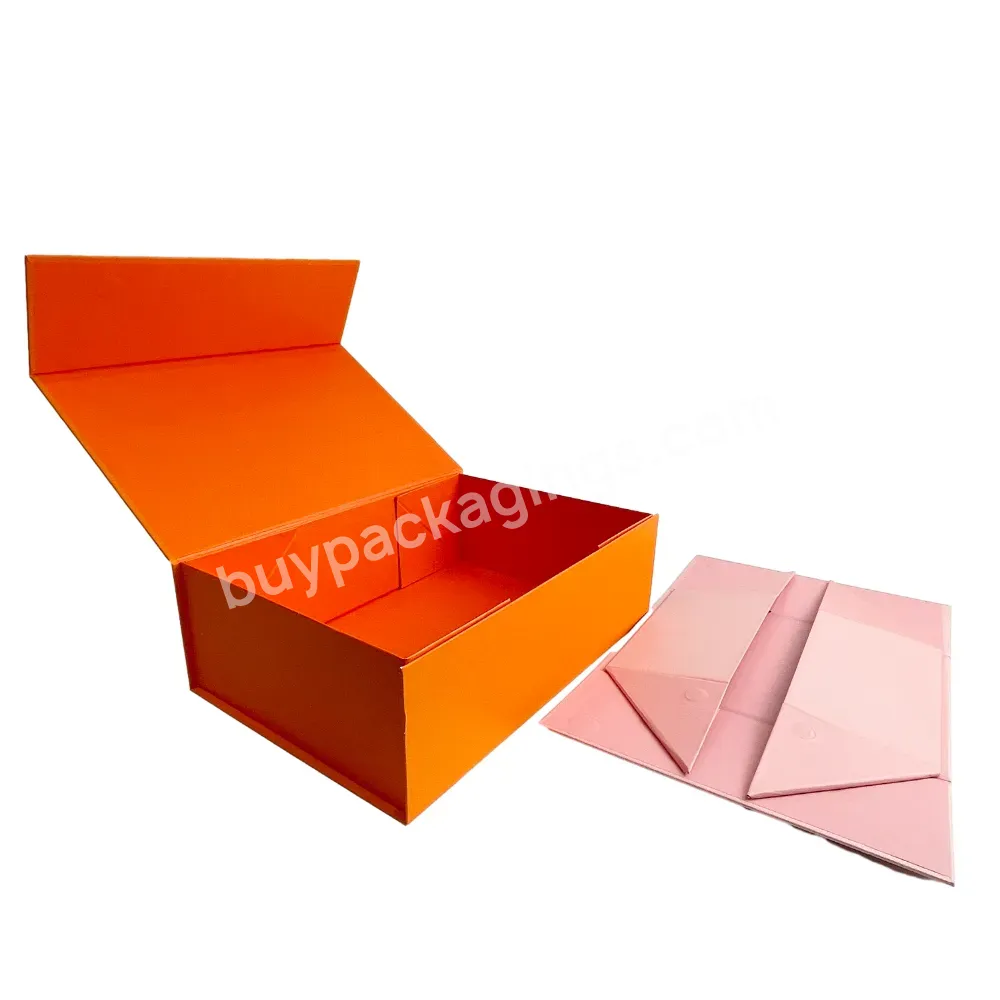 Luxury Black Book Shaped Rigid Cardboard Foldable Gift Box Custom Print Paper Clamshell Magnetic Gift Box