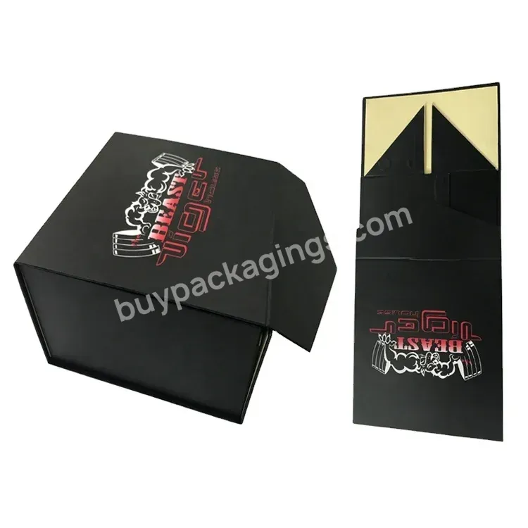 Luxury Black Snapback Hat Box Baseball Packaging Box