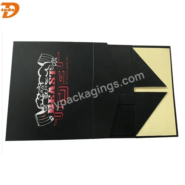 Luxury Black Snapback Hat Box Baseball Packaging Box