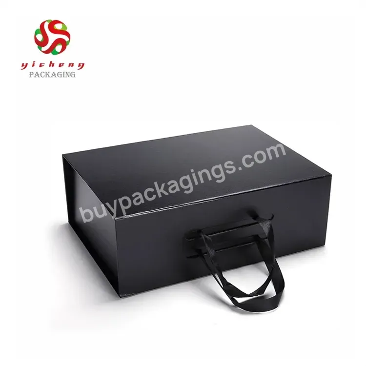 Luxury Cardboard Foldable Apparel Magnet Clothes Packaging Folding Paper Gift Box