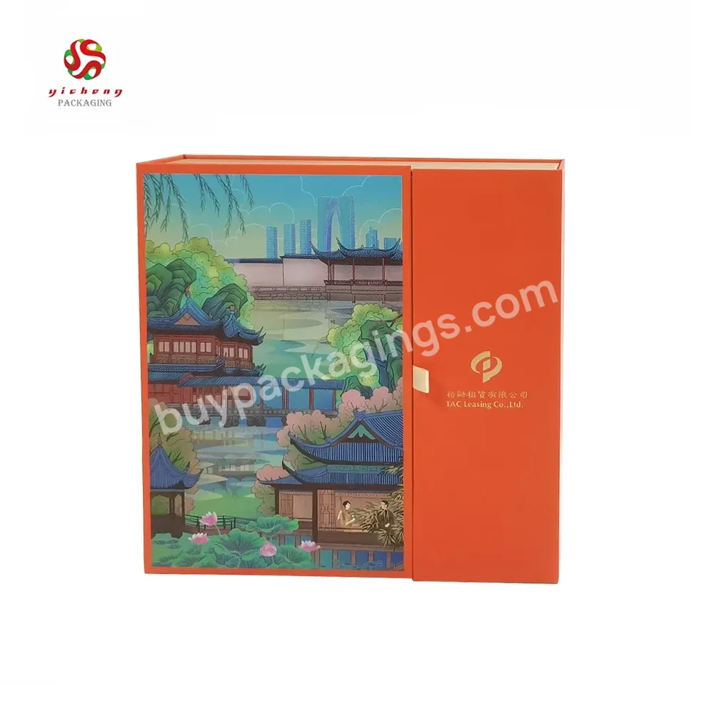 Luxury Color Cardboard Cosmetic Packaging Gift Box With Foam Insert Of Double Magnetic Door Open