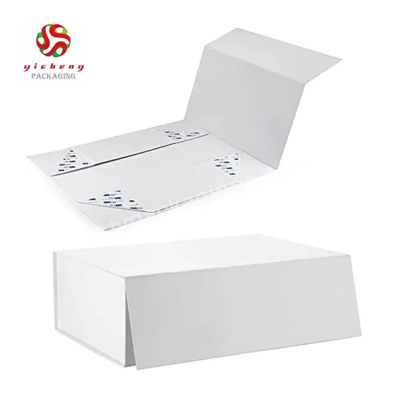 Luxury Custom Logo Magnetic Closure Package Box Gift Packaging Folding Boxes With Ribbon And Magnetic Lid