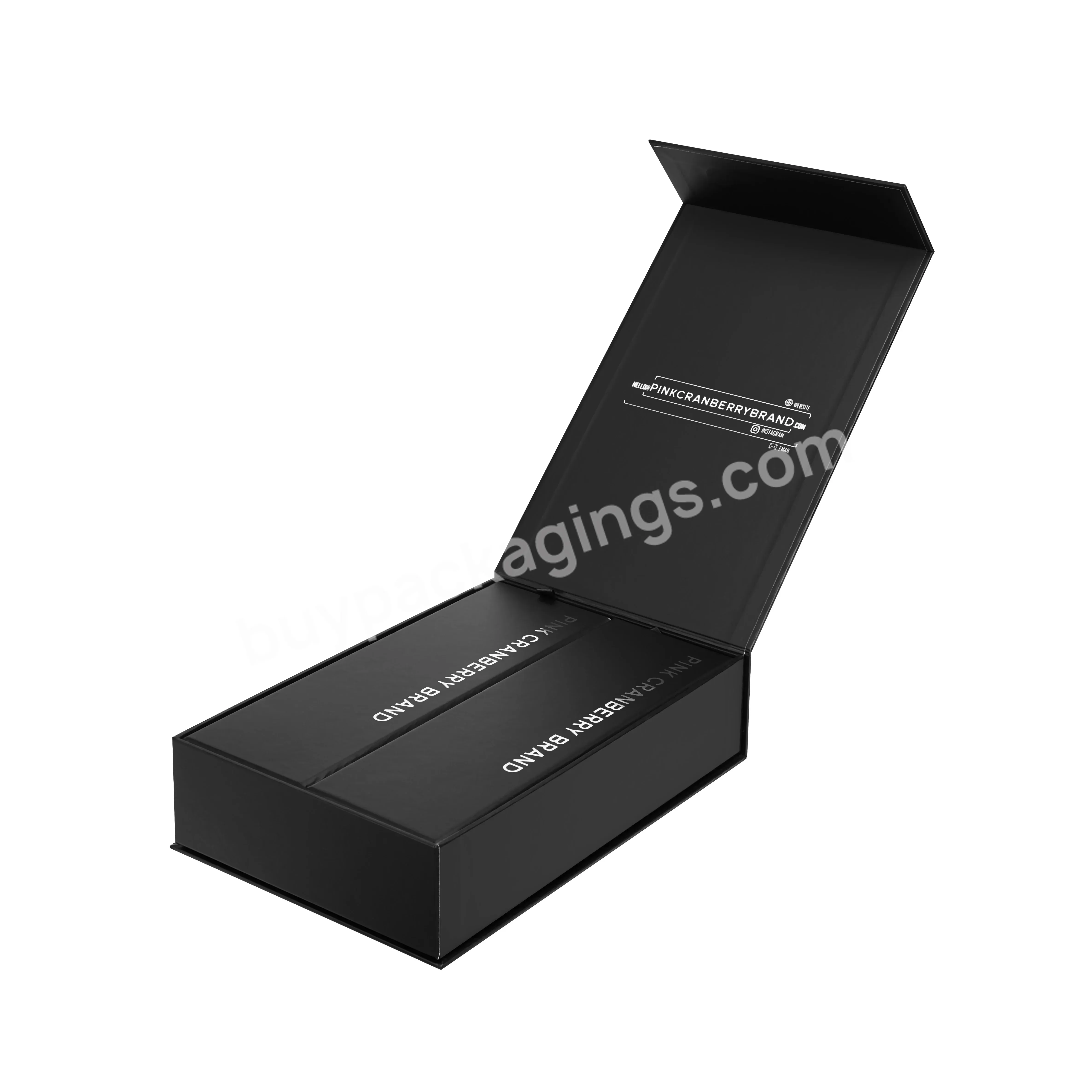 Luxury Custom Matte Black Folding Paper Boxes With Spot Uv Logo Design Iso9001 Rigid Cardboard Magnetic Closure Shoe Packaging