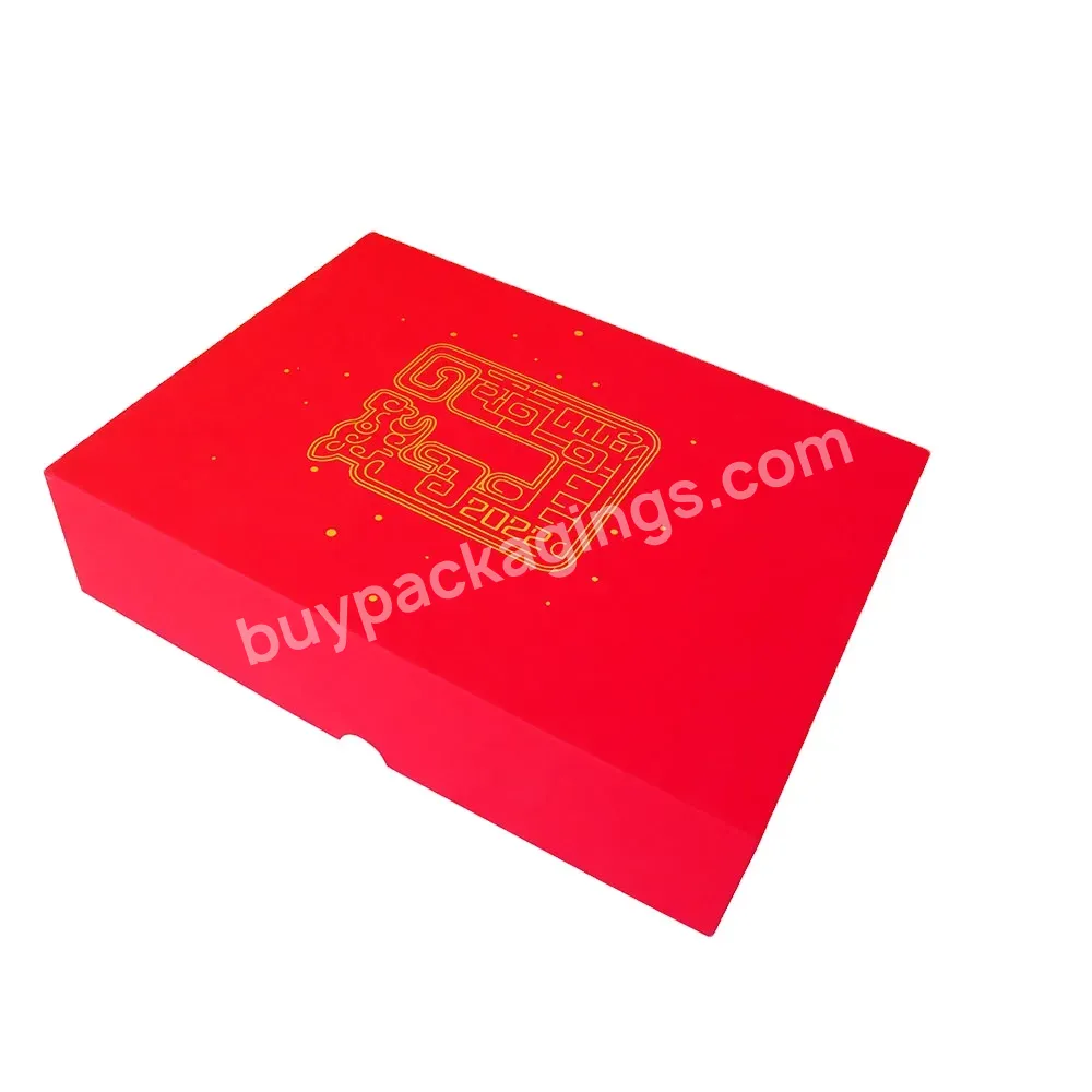 Luxury Custom Square White Cardboard Gift Box Lid 150g Red Touch Paper Mounted 1200g Double Sided White Ash Board-tiandi Lid Box