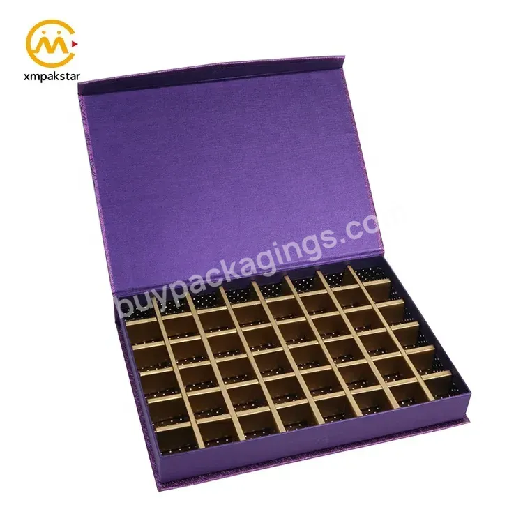 Luxury Customized Large Magnetically- Sealed Purple Cardboard Magnetic Boxes For Gift Packaging