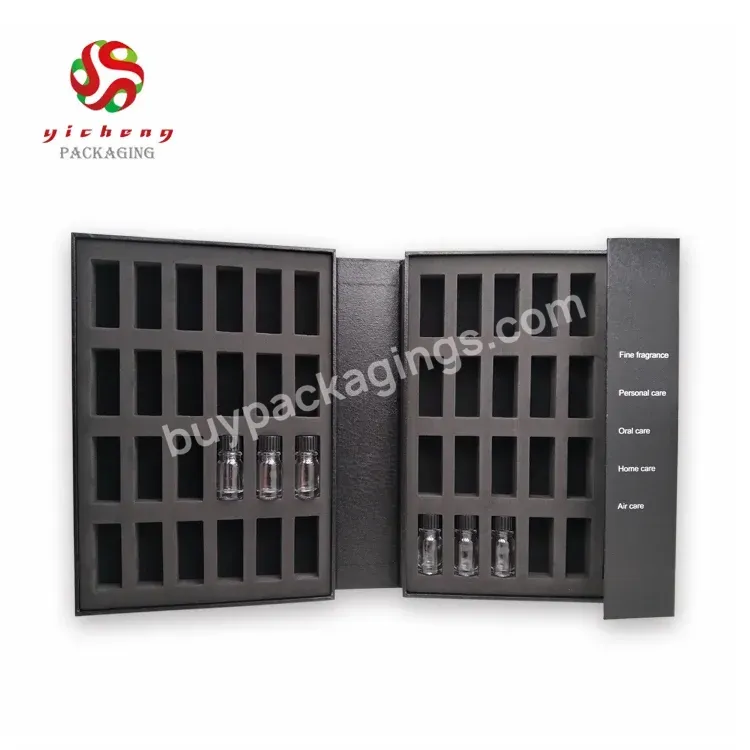 Luxury Essential Oil Suitcase Cabinet Magnetic Paper Essential Oil Packaging Boxes For 48 Bottle Slots