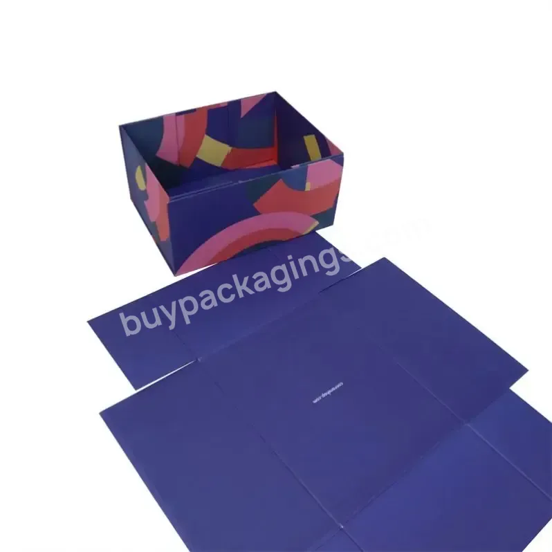 Luxury Full Color Black Book Shaped Rigid Cardboard Foldable Boxes Custom Print Paper Clamshell Magnetic Gift Box With Ribbon