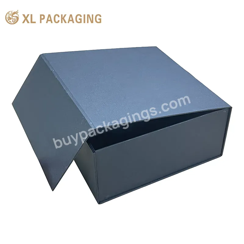 Luxury High Quality Black Custom Packaging Boxes Magnetic Folding Paper Box For Gifts - Buy Magnetic Folding Paper Box,Magnetic Luxury Packaging Folding Paper Gift Box,Gift Packaging Magnetic Closure Luxury Folding Box.