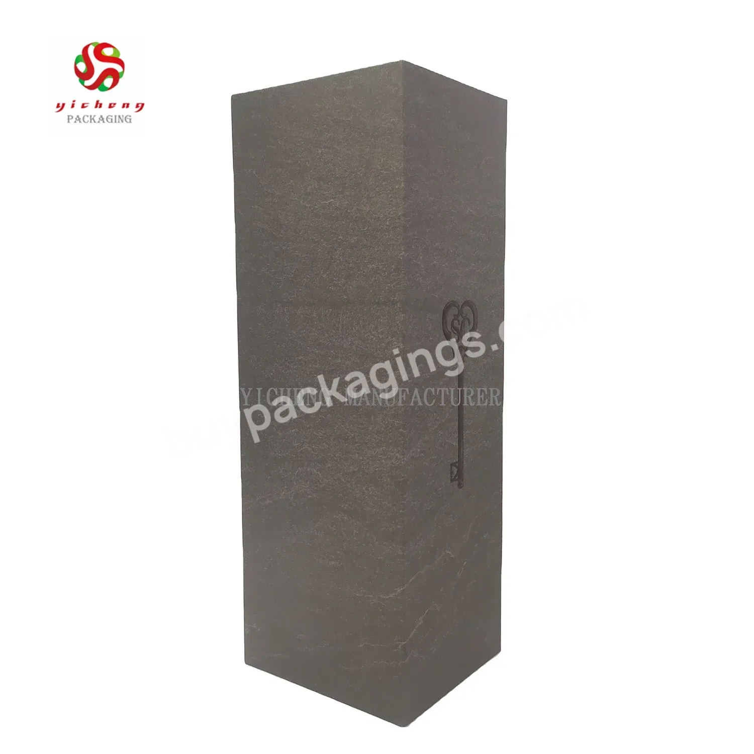Luxury Paper Cardboard Collapsible Magnet Folding Packaging Single Wine Bottle Gift Box