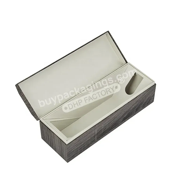 Luxury Paper Rigid Cardboard Magnetic Closure Custom Logo Champagne Wine Bottles Packaging Gift Box For Whisky