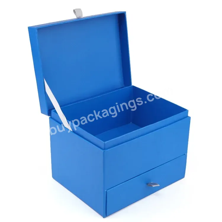 Luxury Piano Style Cardboard Drawer Box Jewelry Packaging Makeup Cosmetic Storage Box Paper