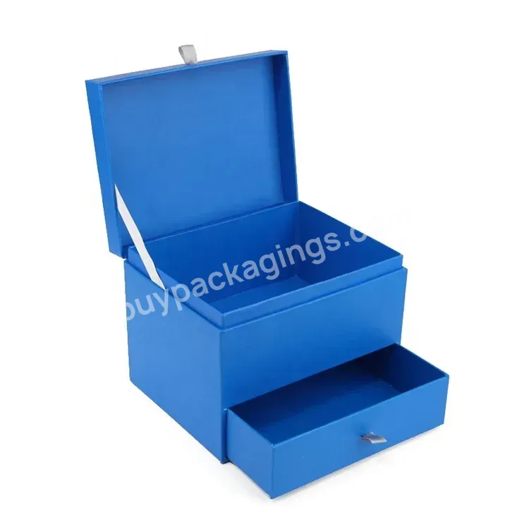 Luxury Piano Style Cardboard Drawer Box Jewelry Packaging Makeup Cosmetic Storage Box Paper