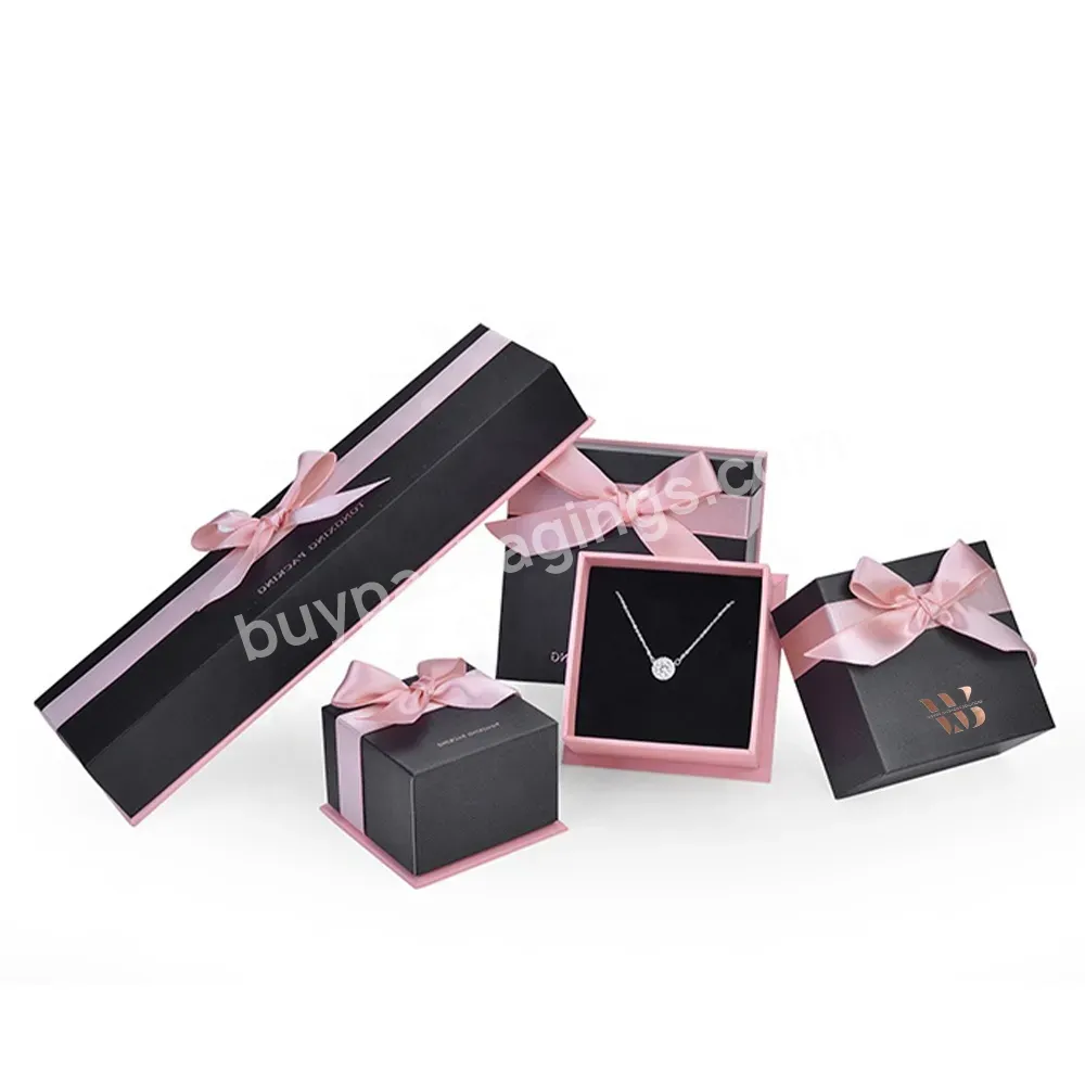 Luxury Premium Customized Size Red Ribbon Delicate Lid And Base Grey Board Rigid Jewelry Packaging Gift Box - Buy High-end Matte Blue Customized Logo Printing For Premium Gift Packaging Lid And Base Gift Box With Ribbon Bow,Elegant Heavy Duty Embosse