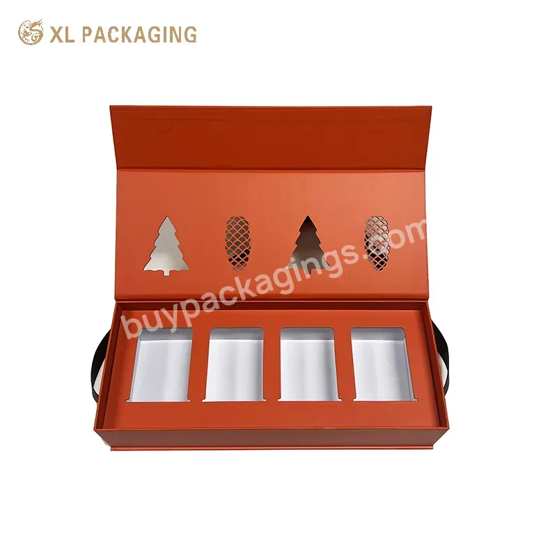 Luxury Red Custom Logo Packaging Boxes Magnet Foldable Paper Box For Clothing