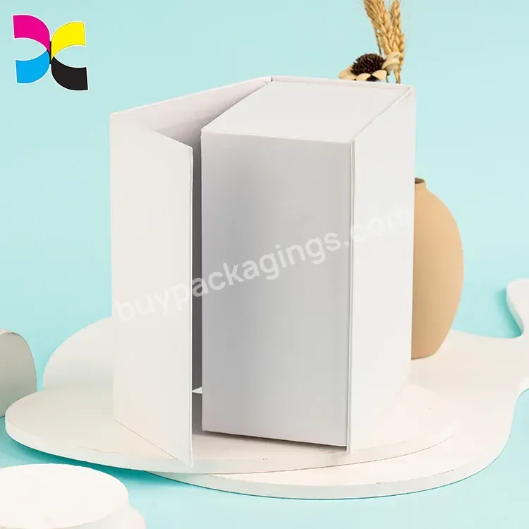 Luxury Rigid White Box Cardboard Boxes For Packaging Empty Small Gift Box Packaging