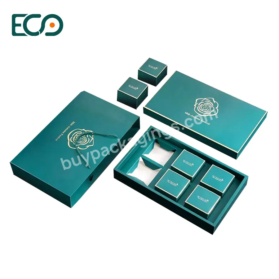 Matte Green Box Manufacturer Custom Printed Luxury Insert Cardboard Pastry Dates Chocolate Tea Gift Packaging Paper Box