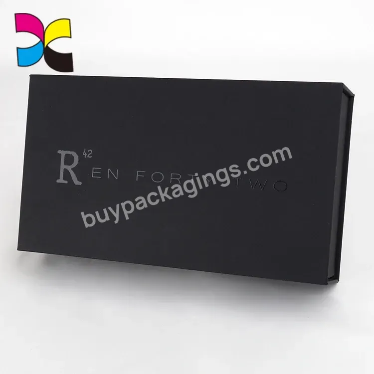 Matte Laminated Black Color Printing Customer Cardboard Package Gift Boxes