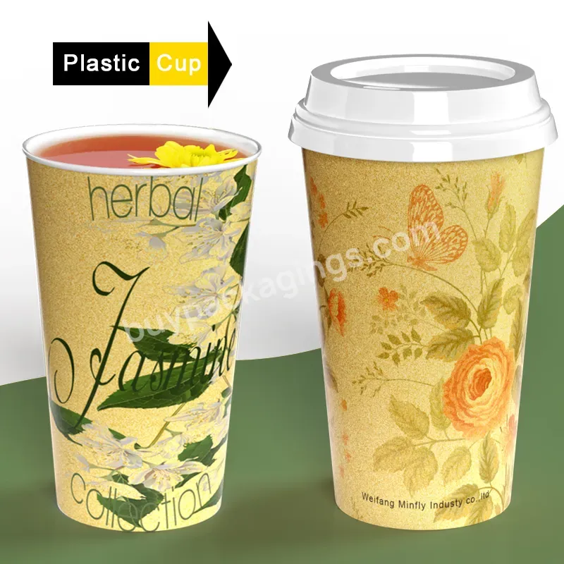Minfly Digital Printing Custom 4oz 5oz 7oz 8oz 12oz 16oz Disposable Boba Milktea Cup With Lids For Ice And Heat Coffee Cup - Buy Desert Hard Drink 32 Oz Plastic Wholesale Ice Cream Straw Plastic Milk Tea Disposable Yard Frosted,Beverage Cups Milk Wal