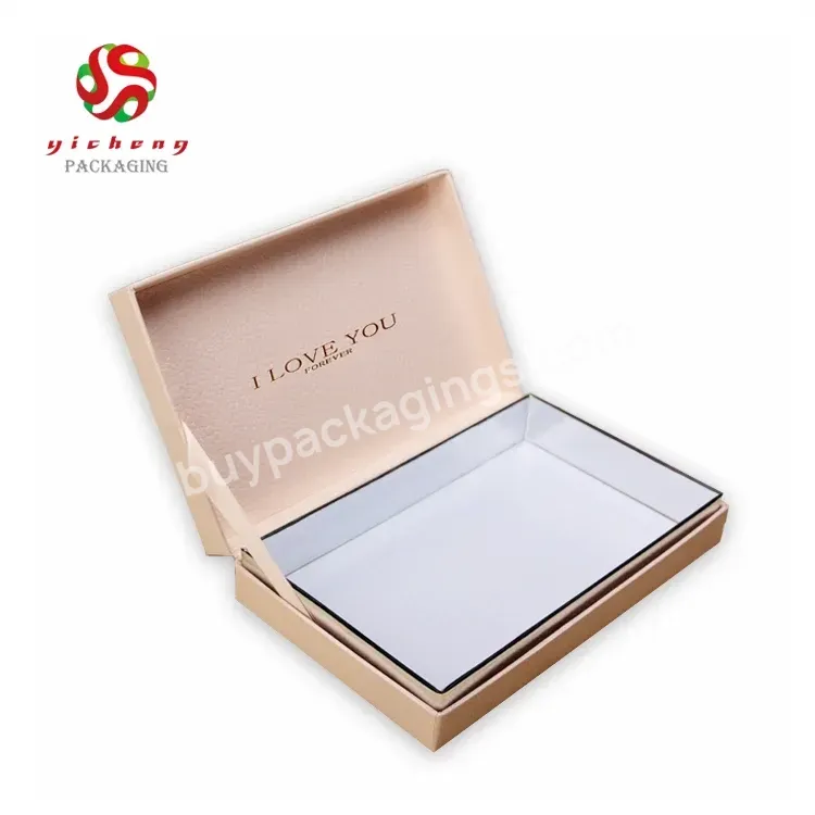 New Arrival High-end Customized Pink Color Magnetic Book Shape Cardboard Gift Foldable Box