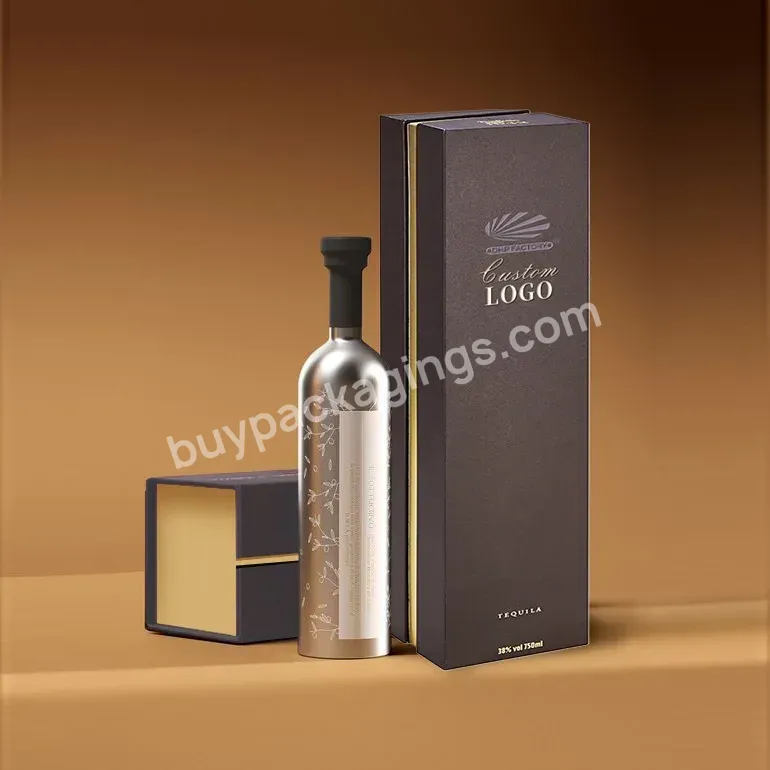 New Arrival Wine Opener Set Luxury Gift Corrugated Wine Box Custom Packaging Printed Gift Box For Spirits