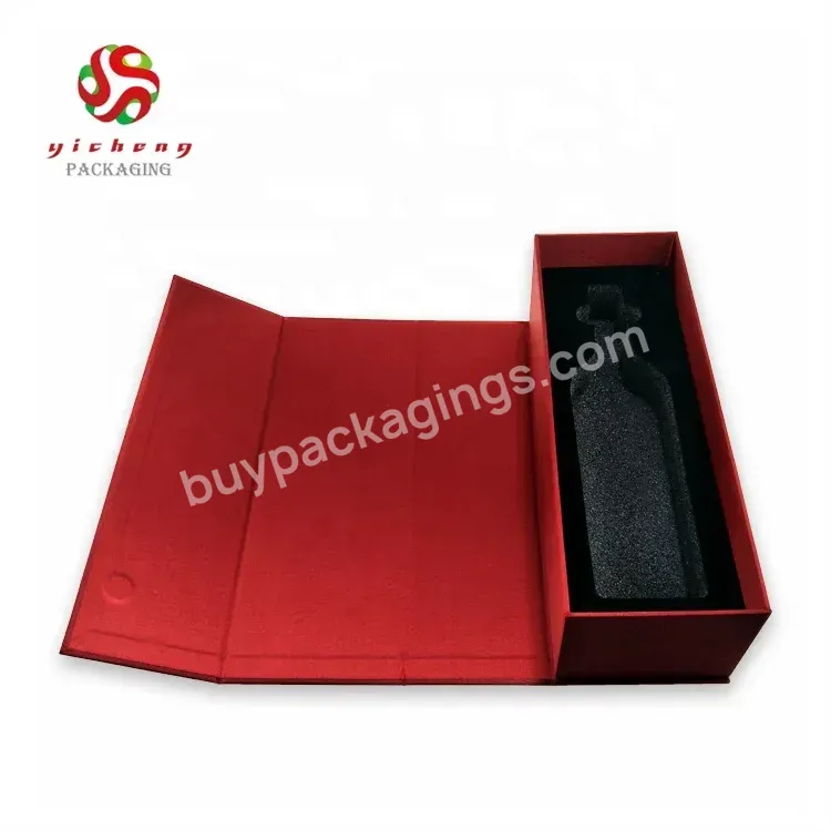 New Design Custom Gift Magnet Paper Boxes Bottle Cardboard Wine Box For Package