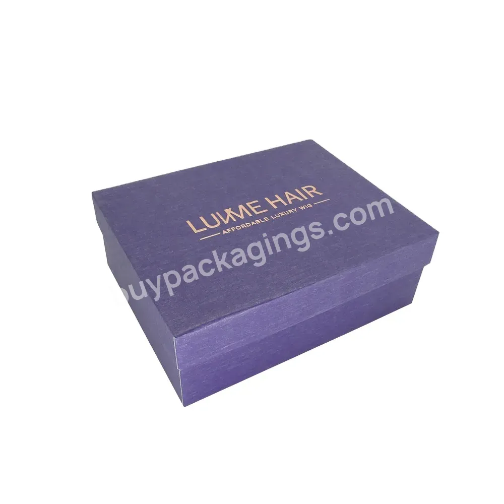 New Fashion Custom Printed Logo Luxury Wholesale Gift Hair Wig Extension Wig Packaging Box Tray And Lid Box With Lid Closure - Buy Packaging Box,Paper Box Packaging,Paper Boxes.