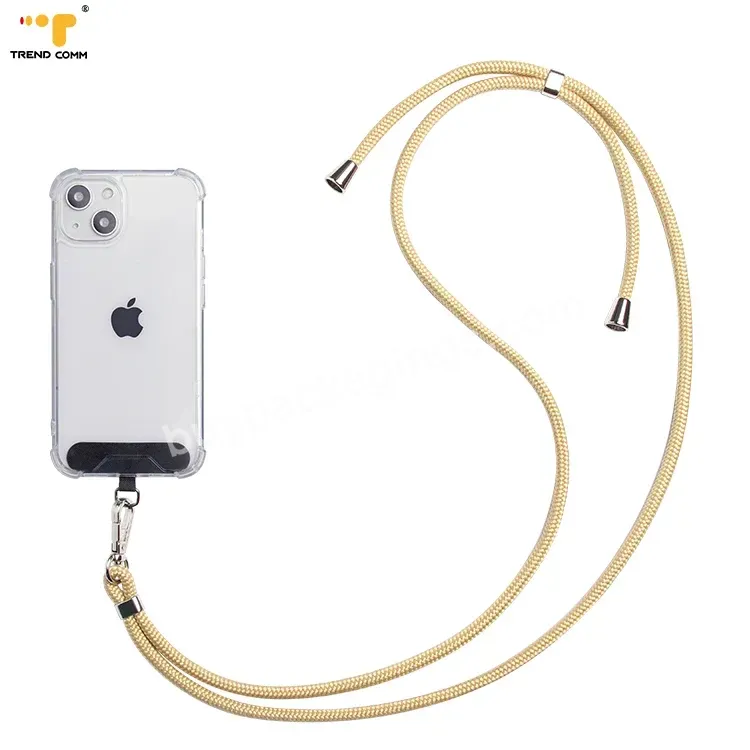 New Universal Adjustable Cross Body Nylon Neck Strap Tether Patch Mobile Cell Phone Lanyard For Iphone All Smartphone