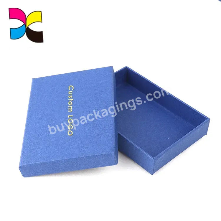 Oem Design Cardboard Craft Gift Christmas Blue Necklace Paper Jewelry Boxes