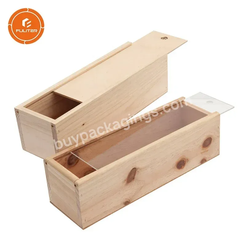 Personalized Custom Empty Wholesale Bulk Cheap Wooden Storage Wine Boxes With Sliding Acrylic Cover - Buy Wine Wooden Box,Cheap Wooden Wine Boxes,Bulk Wooden Wine Boxes.